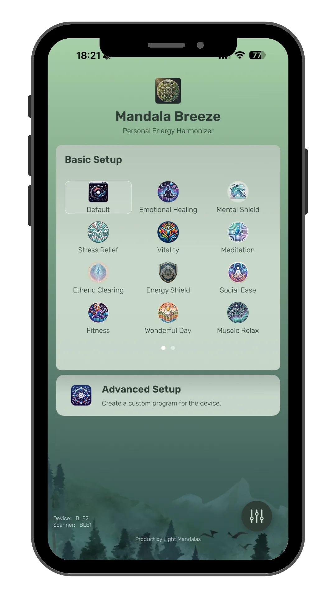 Mandala Breeze companion application visual