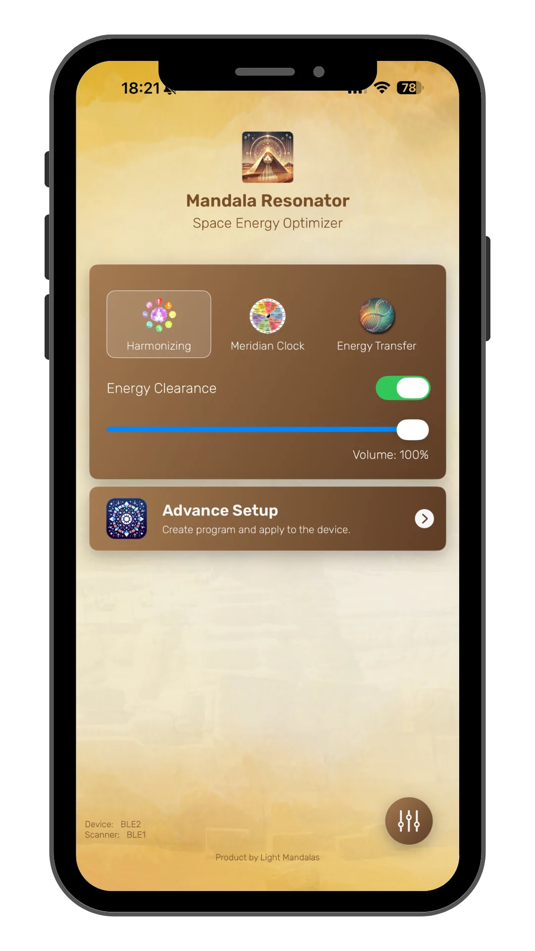 Mandala Resonator companion application visual