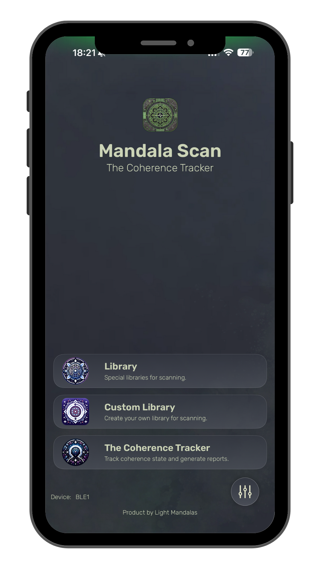 Mandala Scan パートナー アプリケーションのビジュアル