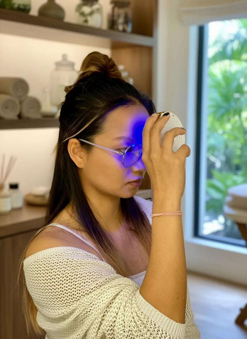 Light Mandalas Chakra and Element Activator used as a personal wellness light tool