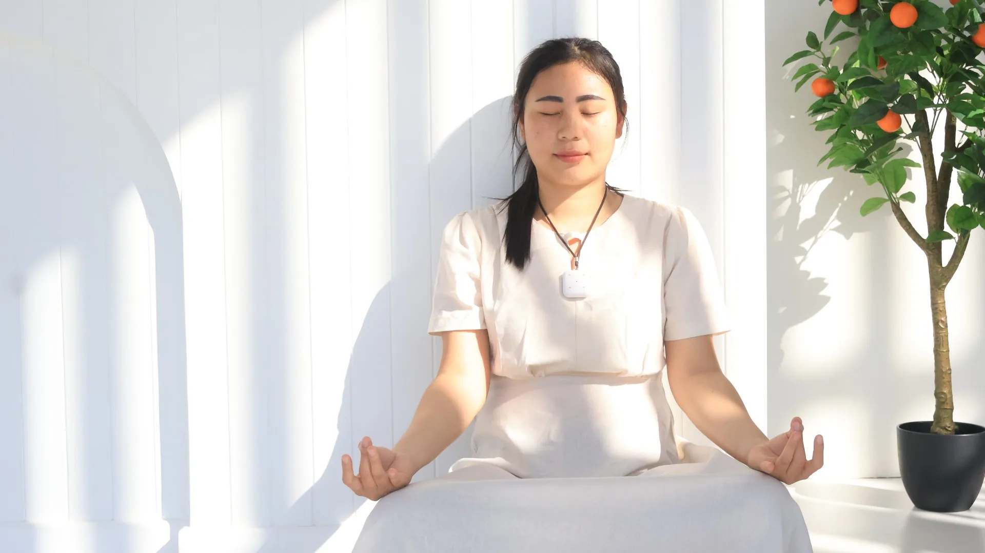 A calm Light Mandalas meditation moment in soft natural light