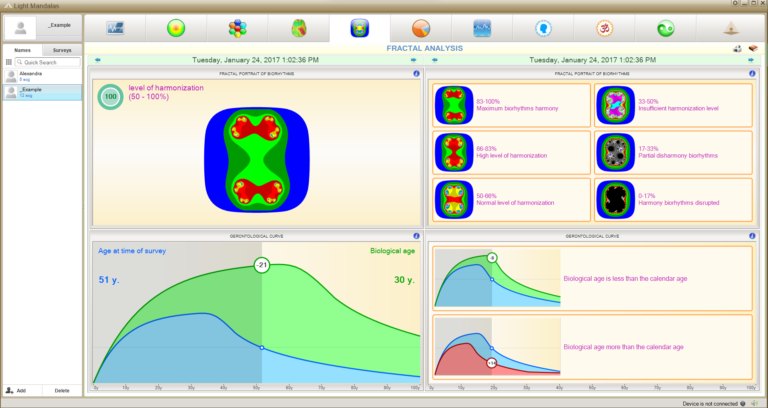 mandala bio matrix scan